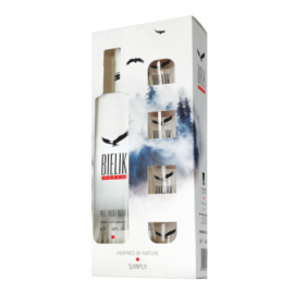 Wódka Bielik Potato Vodka 40% 700 ml + 4 kieliszki