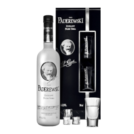 Wódka Paderewski 40% 700 ml + Kieliszki