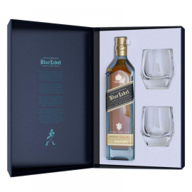 Whisky Johnnie Walker Blue Label 40% 700 ml + 2 szklanki