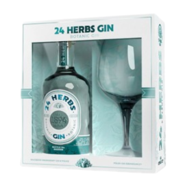 Gin 24 Herbs Classic 40% 700 ml ze szklanką Coppa