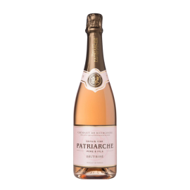 Wino musujące Patriarche Cremant De Bourgogne Brut Rose 12% różowe wytrawne 750 ml