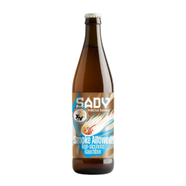 Piwo Sady In & Out Smoke Allowed! Non-alcoholic Rauchbier 0% 500 ml