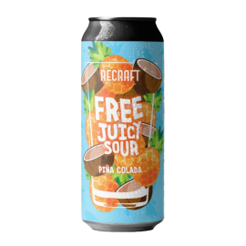 Piwo ReCraft Free Juicy Sour Series Pina Colada 0% 500 ml puszka