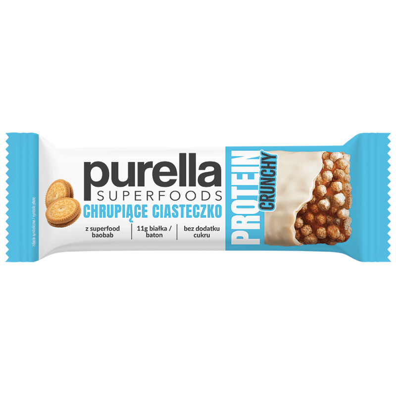 Purella Superfoods Protein bar chrupiące ciasteczko 45 g