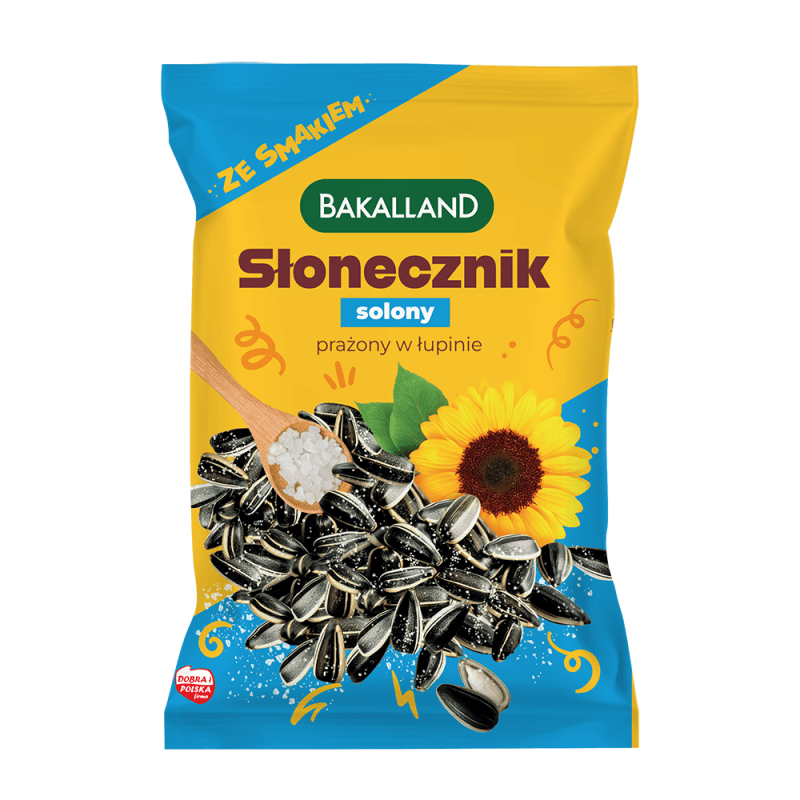 Słonecznik w łupinie prażony solony