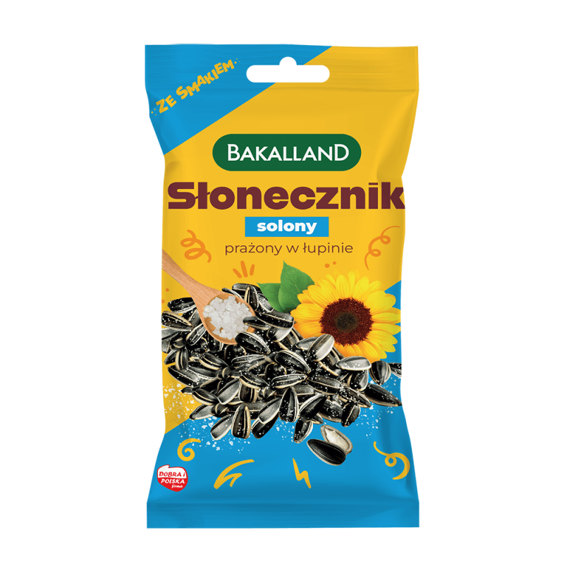 Słonecznik w łupinie prażony solony 90 g